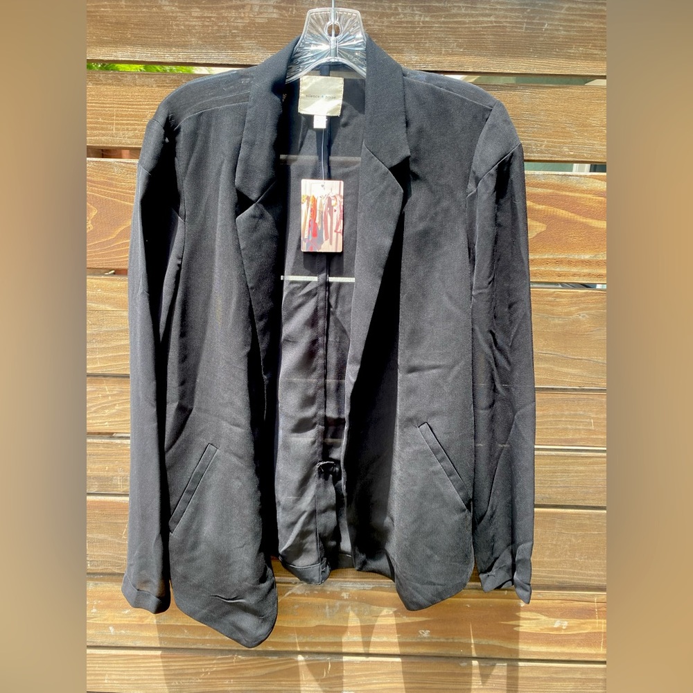 Silence + Noise Sheer Blazer - L